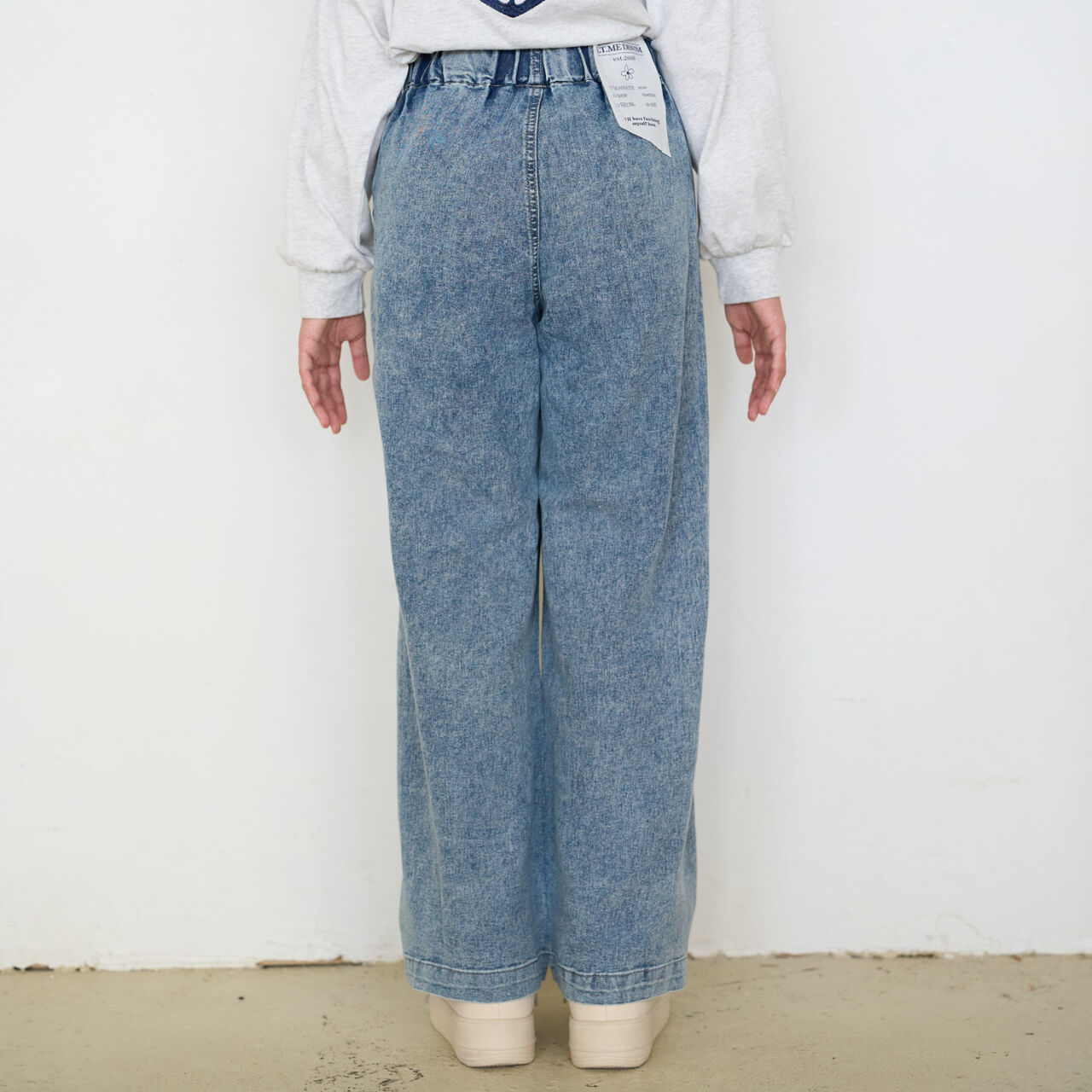 [ME DENIM] Stretch Quick-Dry Easy Pull-On Pants,Gray, large image number 14