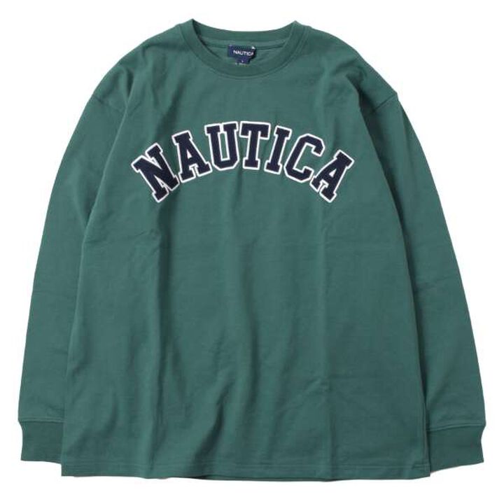 Nautica Appliqué Long Sleeve T-Shirt,Green, medium image number 9