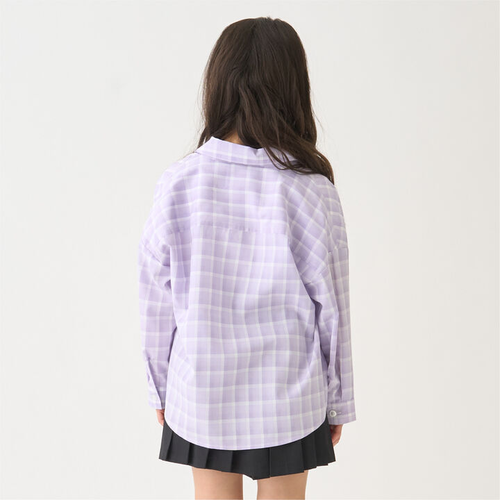 [Inner Wear Set] Long-Sleeve Checkered Shirt,Black, medium image number 6