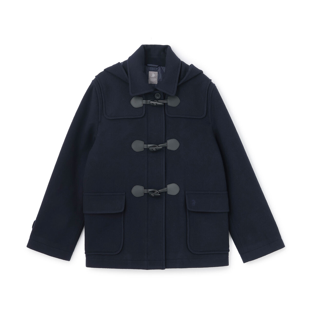 [Lightweight Quilted Lining] Mid-Length Duffle Coat,Navy, large image number 5