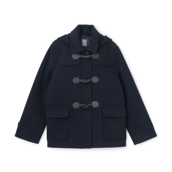 [Lightweight Quilted Lining] Mid-Length Duffle Coat,Navy, medium image number 5