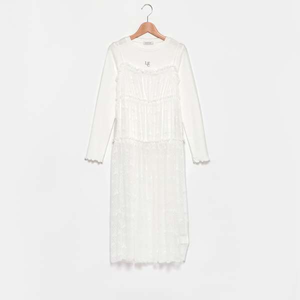 Tulle One-Piece Dress with Inner Wear | Narumiya Official Global