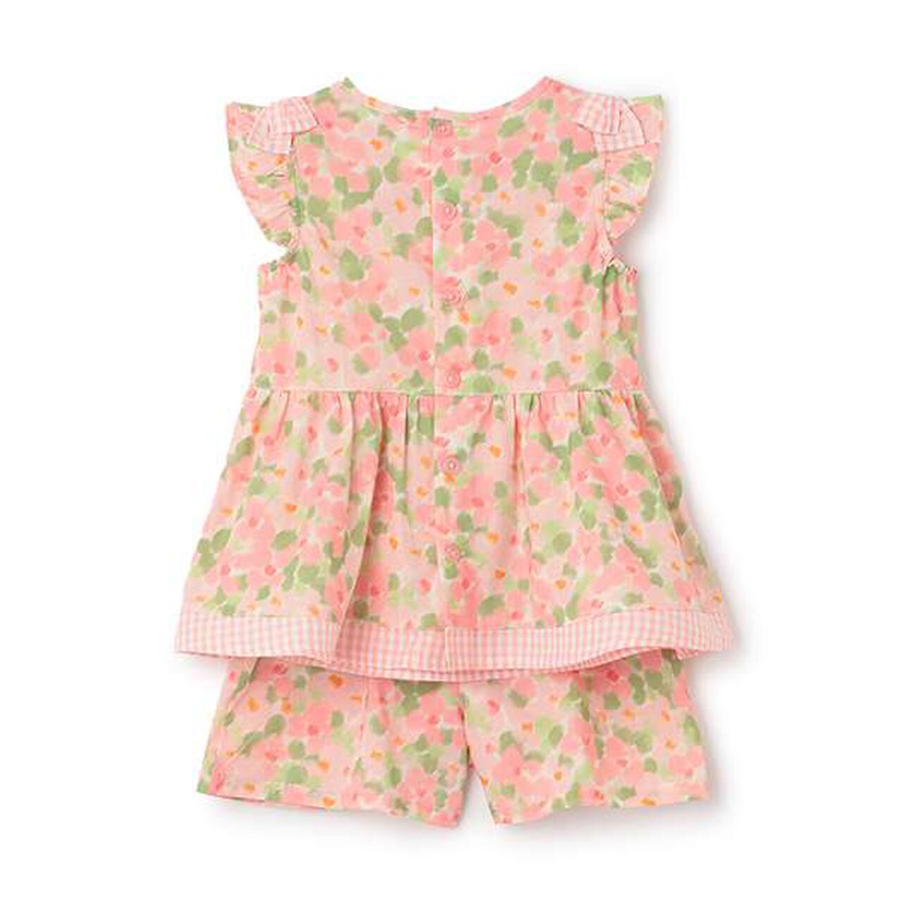 Flower Print Outfit Set,Pink, large image number 1