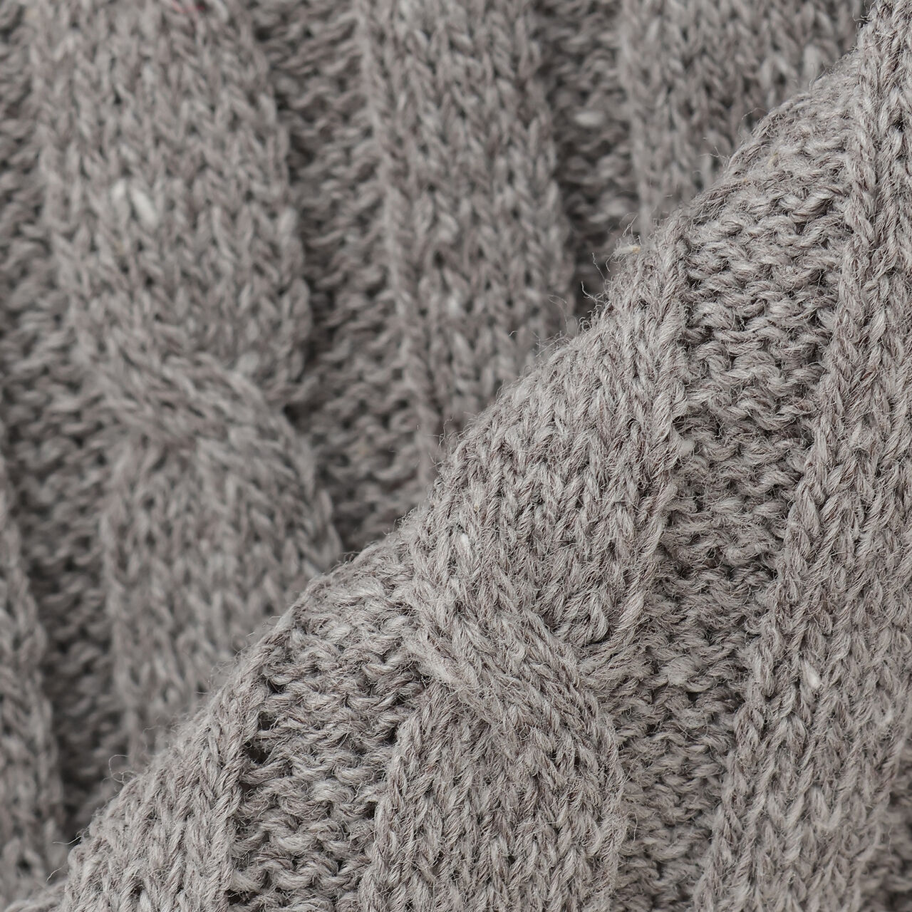 Cable Knit Cardigan,Ivory, large image number 12