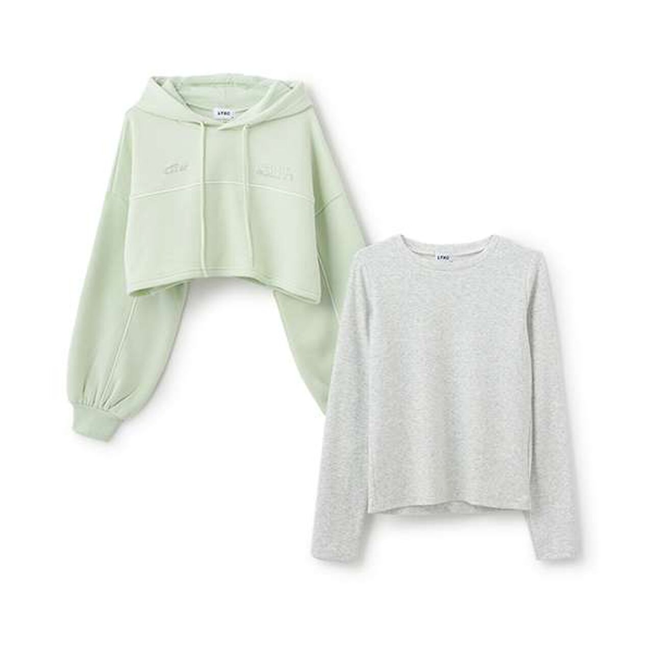 [LTXC] Wool Lined Black Cropped Parka Inner Wear Set,Navy, large image number 13