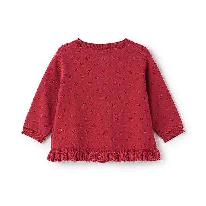 [Link] Needle-Free Cardigan,Red, medium image number 1