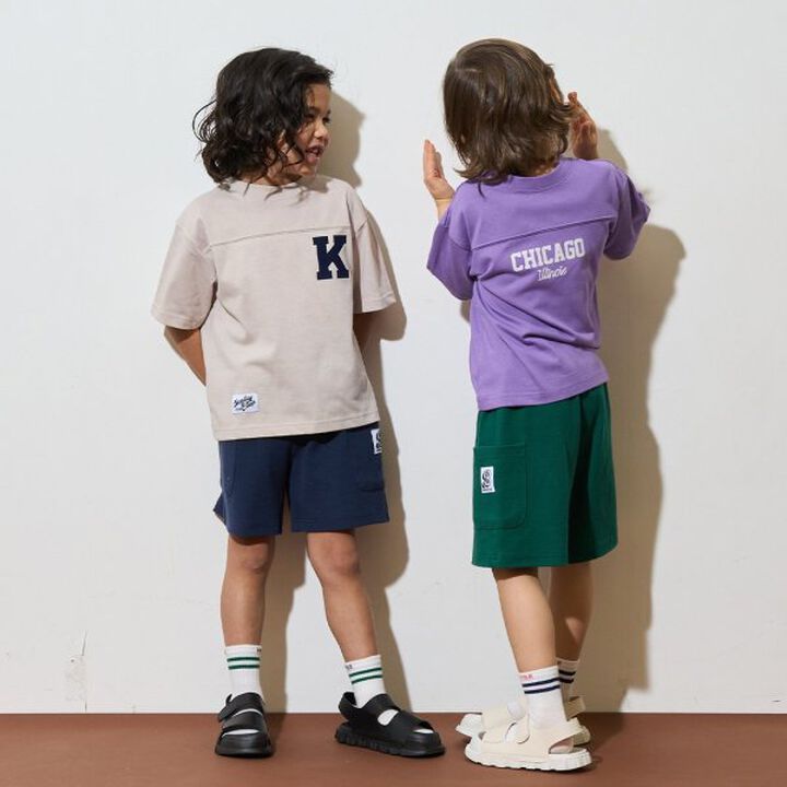 [Comfortable Jersey Fabric] Logo T-Shirt,Purple, medium image number 18