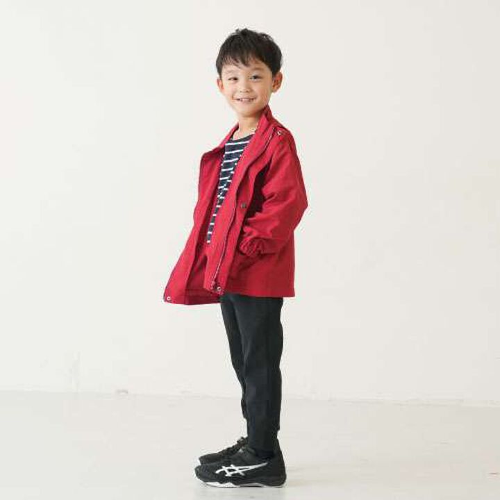 Stand Collar Windbreaker,Red, medium image number 24