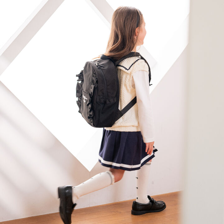 Pleated Skirt-Pants with Detachable Pocket,Navy, medium image number 20