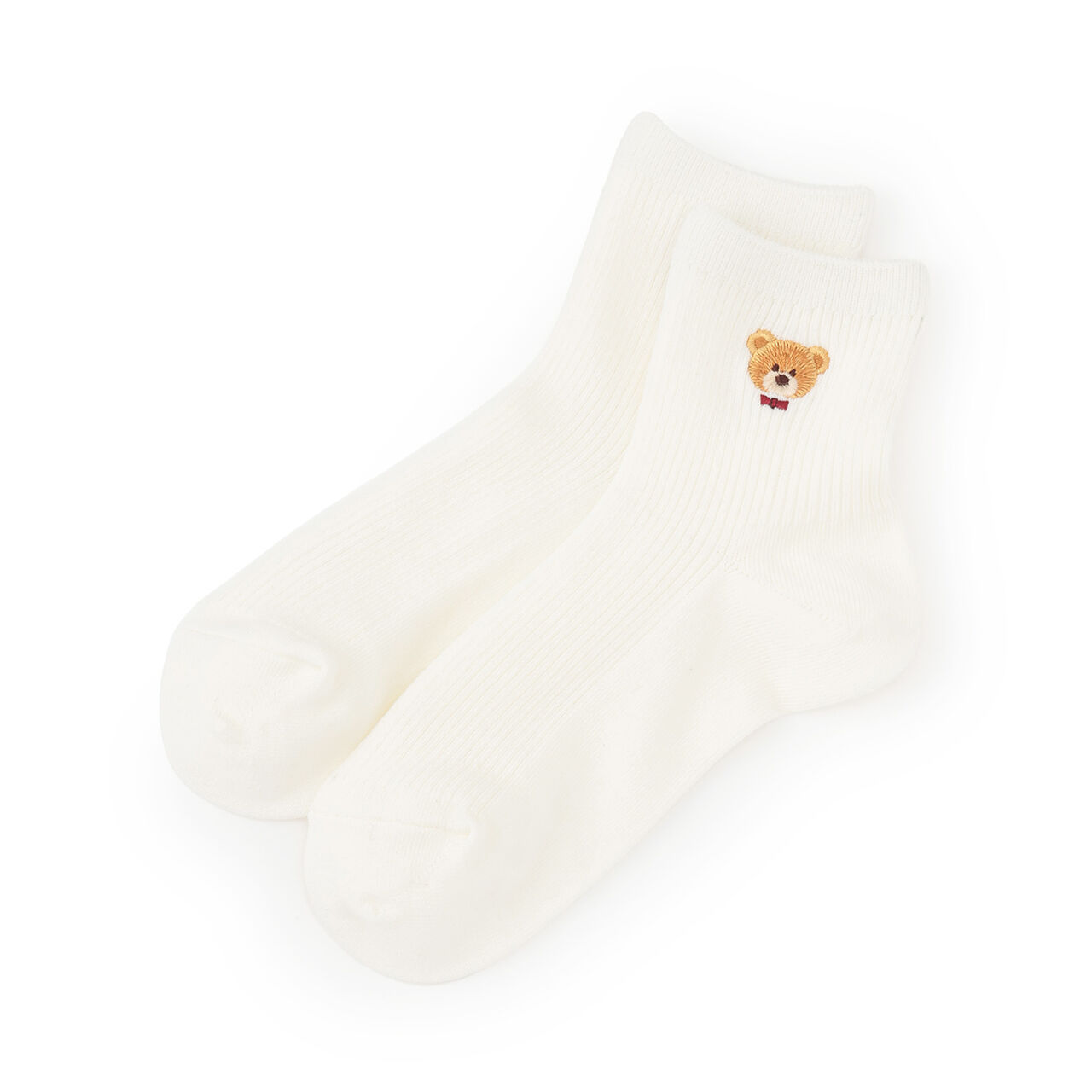 [Durable Toe] [Antibacterial Deodorant] School Socks,White, large image number 0