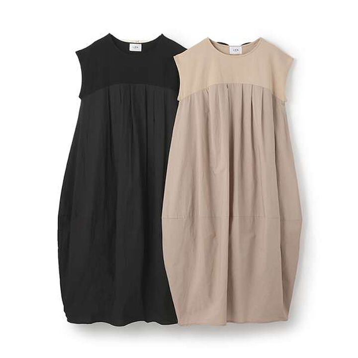 [Link] Balloon One-Piece Dress,Light beige, medium image number 10