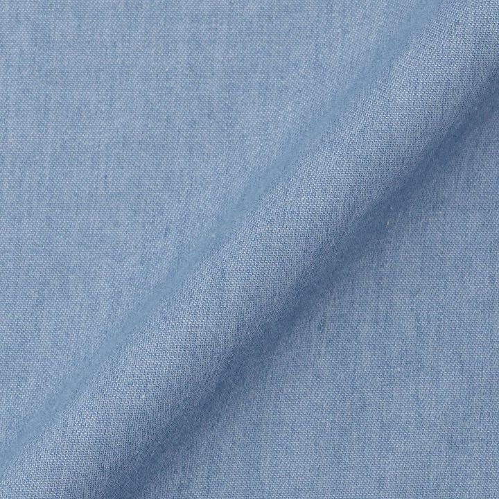 Cutwork Embroidery 2WAY Shoulder-Opening Denim One-Piece Dress [Cool Touch],Sax blue, medium image number 13