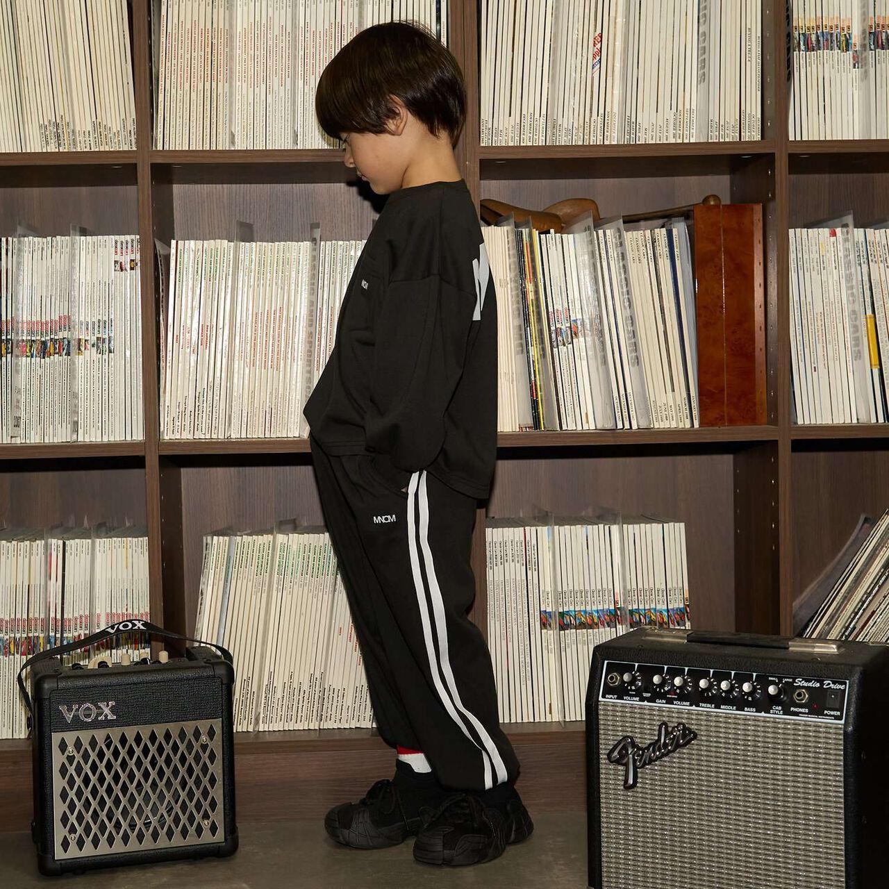 [MNCM] [Coordinatable Setup] [Kaiteki Tenjiku] Oversized Silhouette Side Line Pants,Dark brown, large image number 27