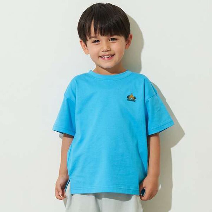 Water-Repellent Single-Point Embroidery T-Shirt,Purple, medium image number 24