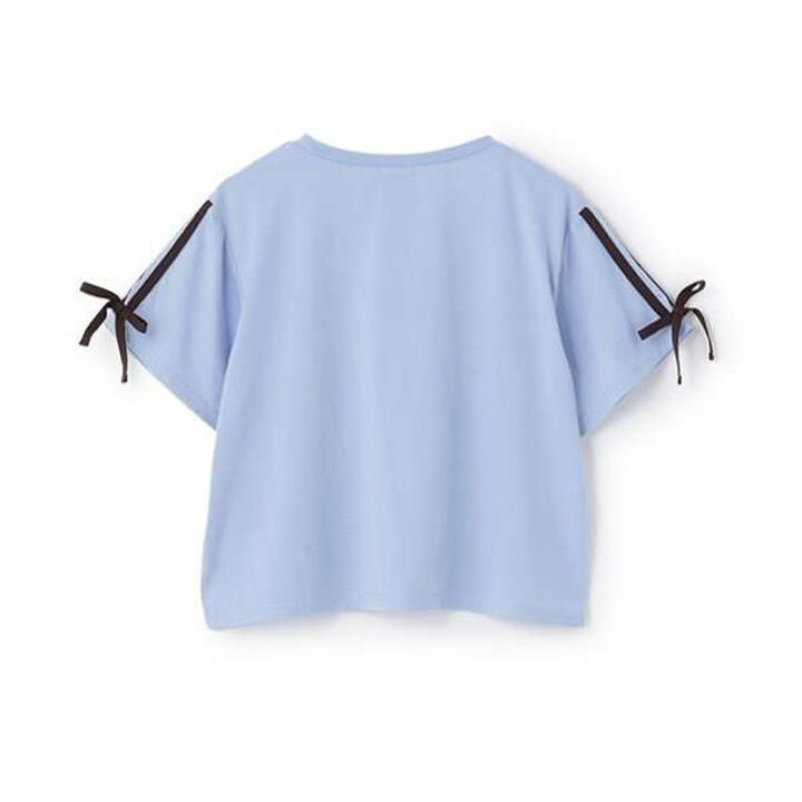 Quick-Dry Absorbent Sleeve Ribbon Game T-Shirt,Black, medium image number 9