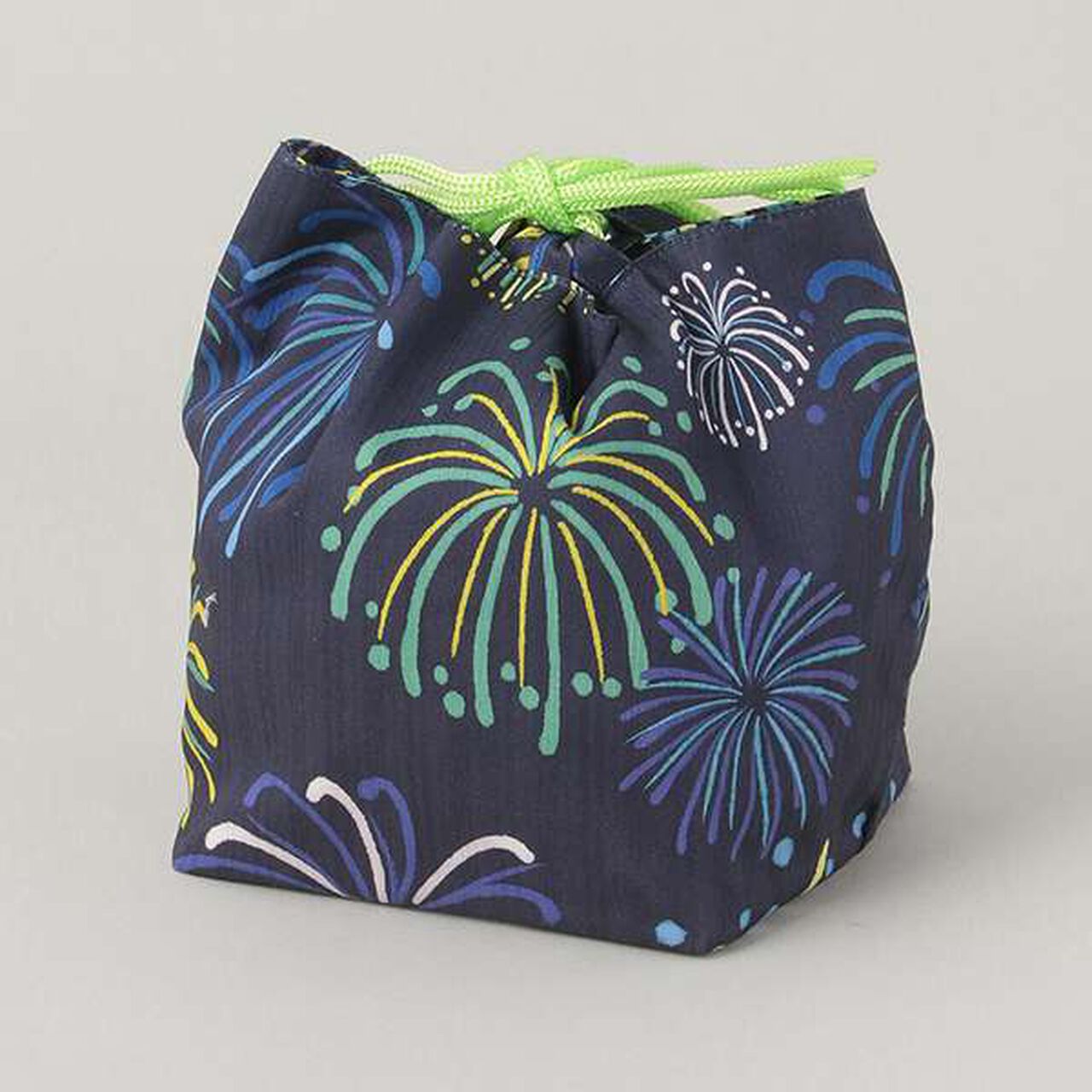 Fireworks Pattern Drawstring Bag,Off white, large image number 1