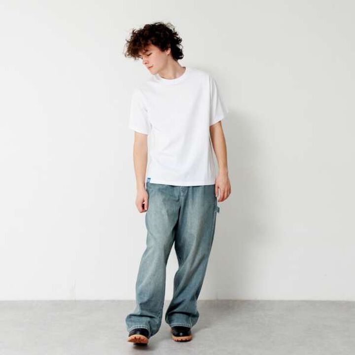 Back Photo Print Short Sleeve T-Shirt,Blue, medium image number 2