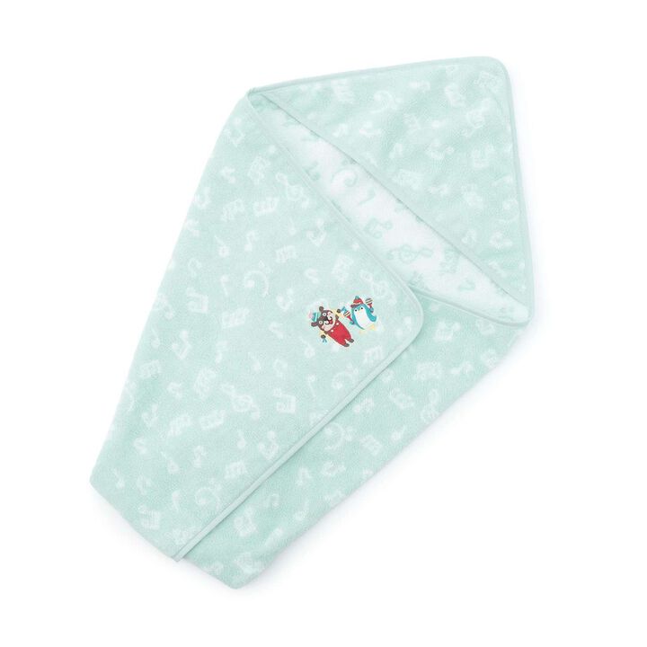 Korobokkuru Swaddle Towel,Sax blue, medium image number 2