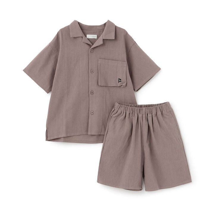 [Outfit Set] Open Collar Shirt & Easy Pants,Greige, medium image number 19