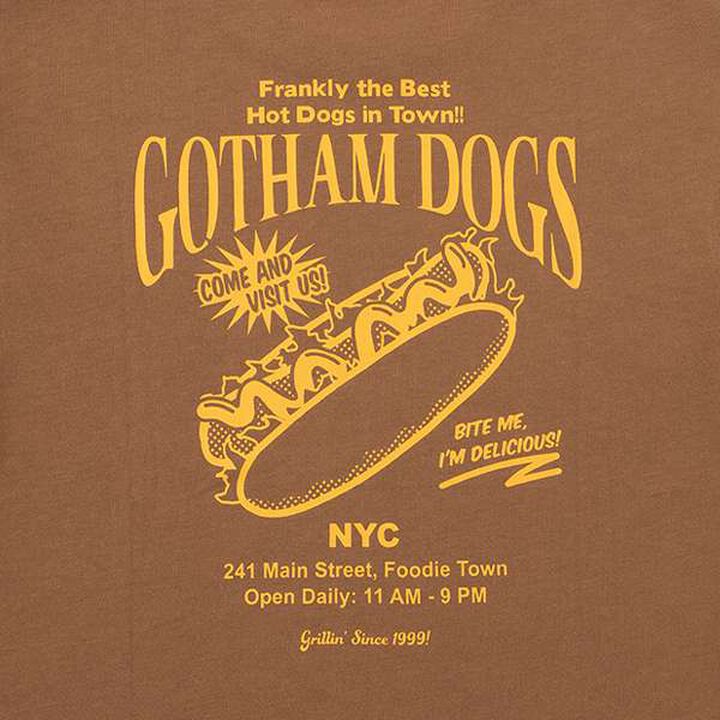 [SKIT0LY][Cool Touch] High Cool Cotton Junk Food Print Short Sleeve T-Shirt,Brown, medium image number 8