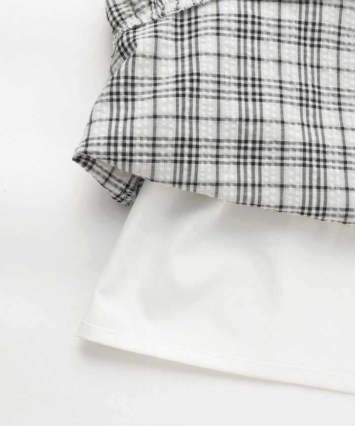 Shirred Sleeve One-Piece Dress [Korean Fashion],Off white, medium image number 11