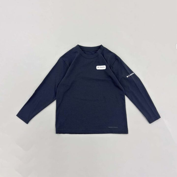 [Columbia] Kids One-Point Logo Long Sleeve T-Shirt,Black, medium image number 12
