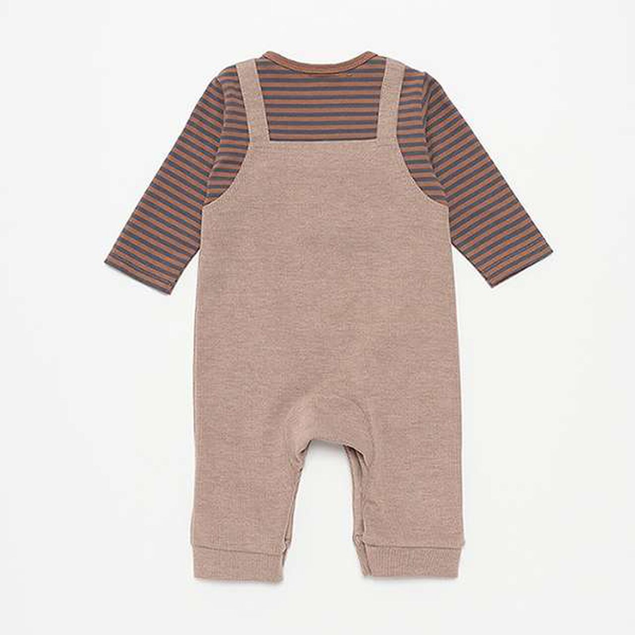 Salopette-Style Coverall,Beige, large image number 1