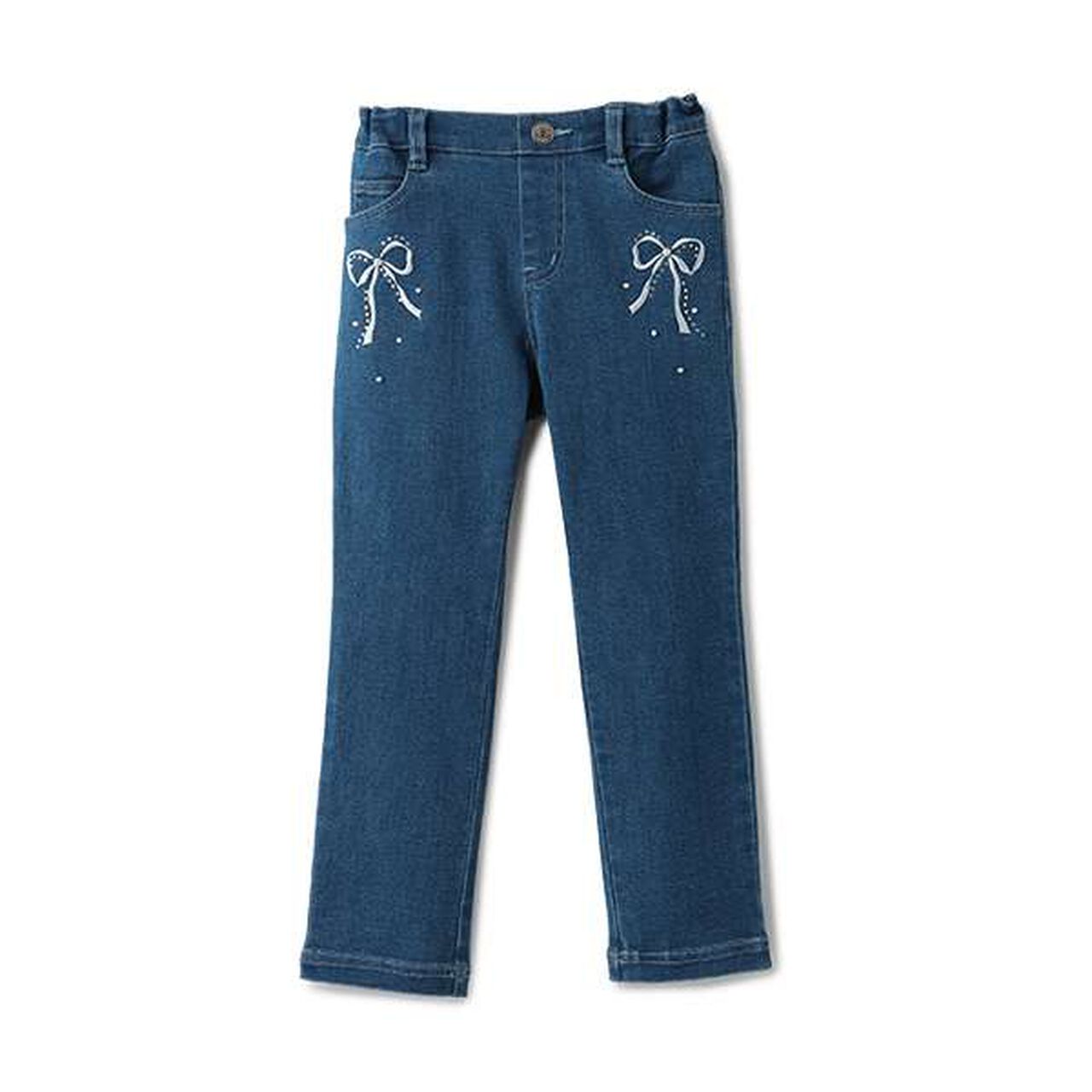 Stretch Denim Long Pants,Blue, large image number 0