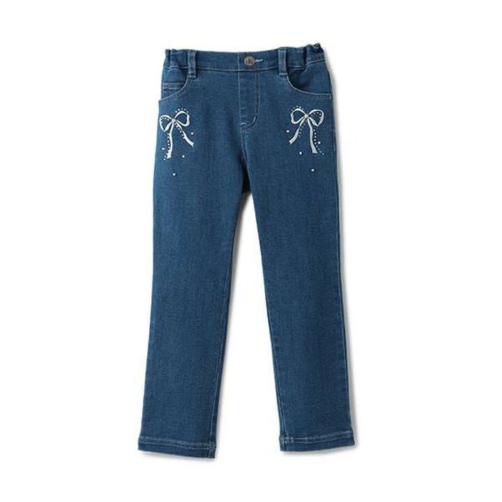 Stretch Denim Long Pants,Blue, medium image number 0