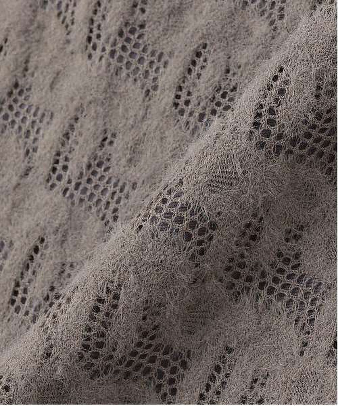 Reversible Lace Skirt,Charcoal gray, large image number 6