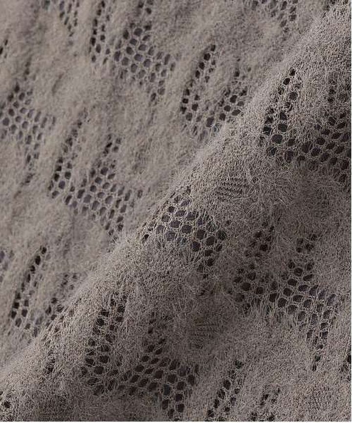 Reversible Lace Skirt,Charcoal gray, medium image number 6