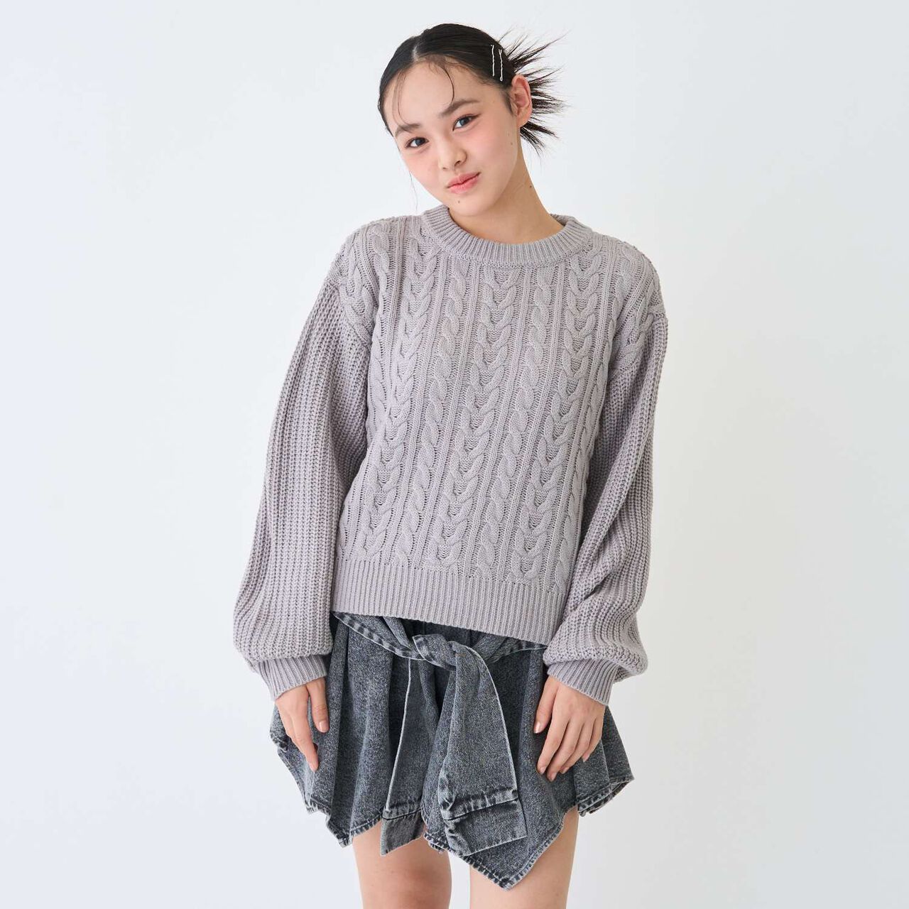 [GOOD PRICE] Cable Knit Pullover,Ivory, large image number 3