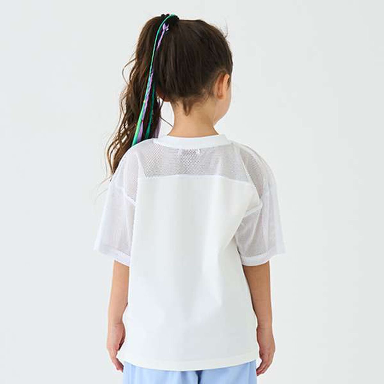 Mesh Panel T-Shirt,Orange, large image number 22