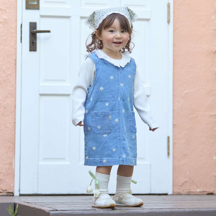 Flower Embroidery Jumper Skirt,, medium