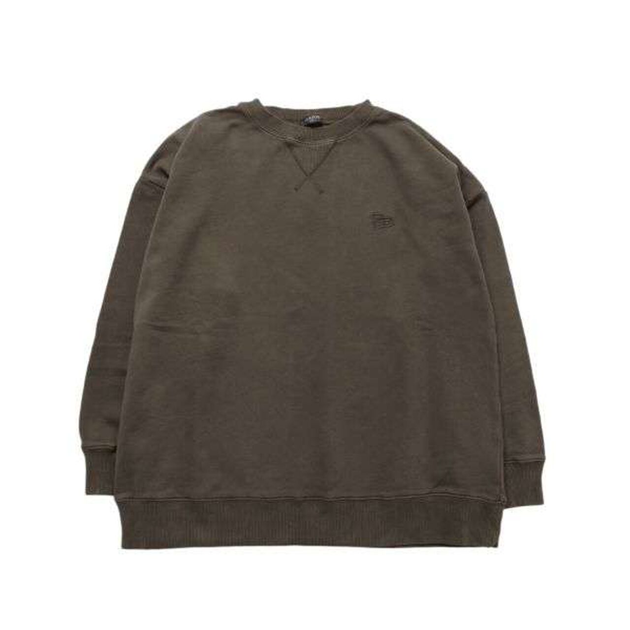 Fleece Pigment Big Sweatshirt,Deep red, large image number 14