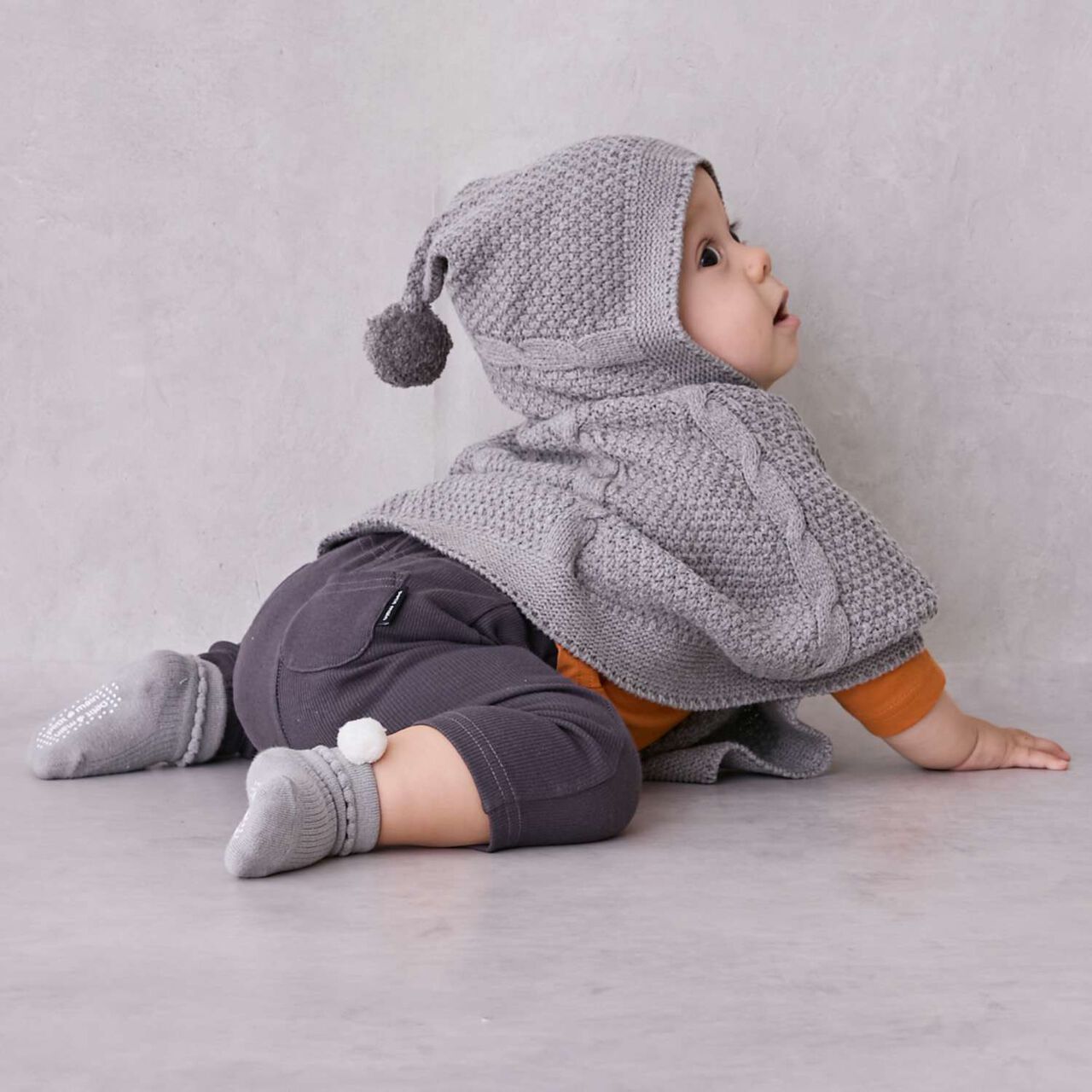 Knit Cape,Ivory, large image number 5