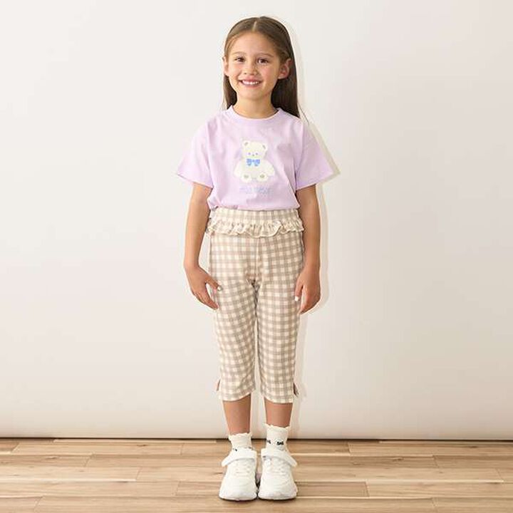 Tomo Pants Side Slit 7/8 Capri Pants,Beige, medium image number 2