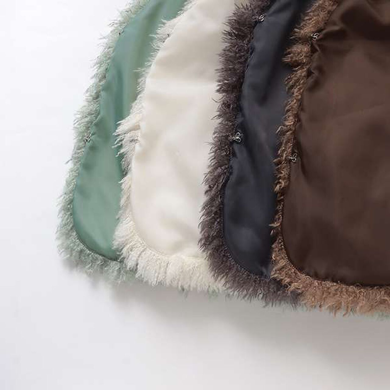 Fluffy and Soft Halloween Fur Vest,Mint, large image number 9