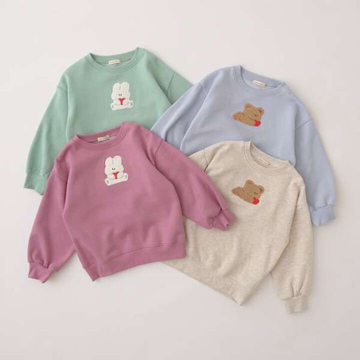 Pilling-Resistant Fleece Sweatshirt,Milky white, medium image number 1