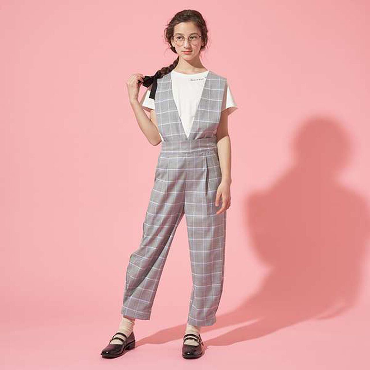 [AMI] Suspender Wide Salopette,Green, large image number 8