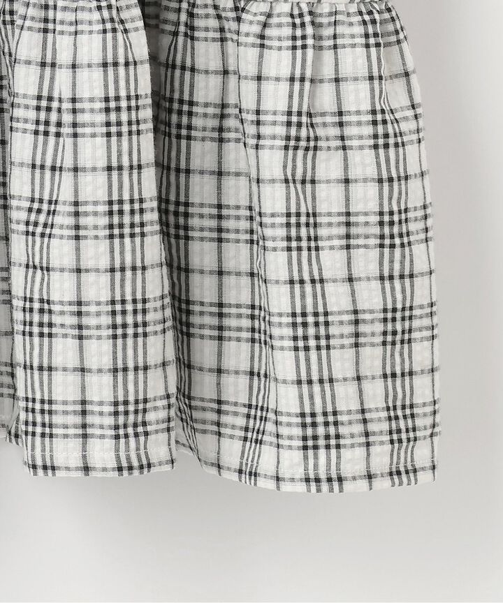 Shirred Sleeve One-Piece Dress [Korean Fashion],Off white, medium image number 10