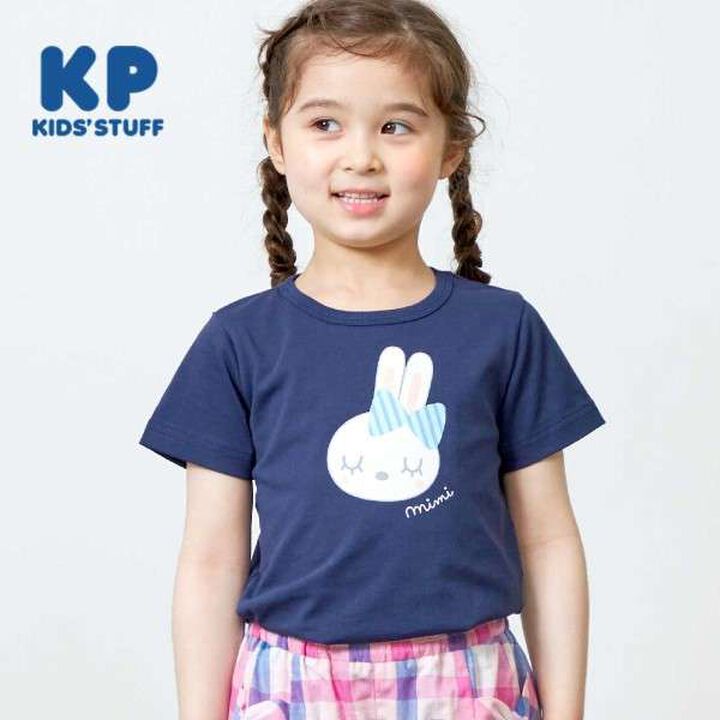 KP Rabbit Back Logo Short Sleeve T-Shirt [100-130],Pink, medium image number 22