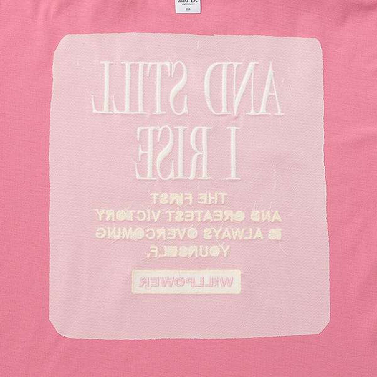 [100% Cotton Matching with Dad] Kids Logo Embroidery Big Half T-Shirt,Smoke white, large image number 18