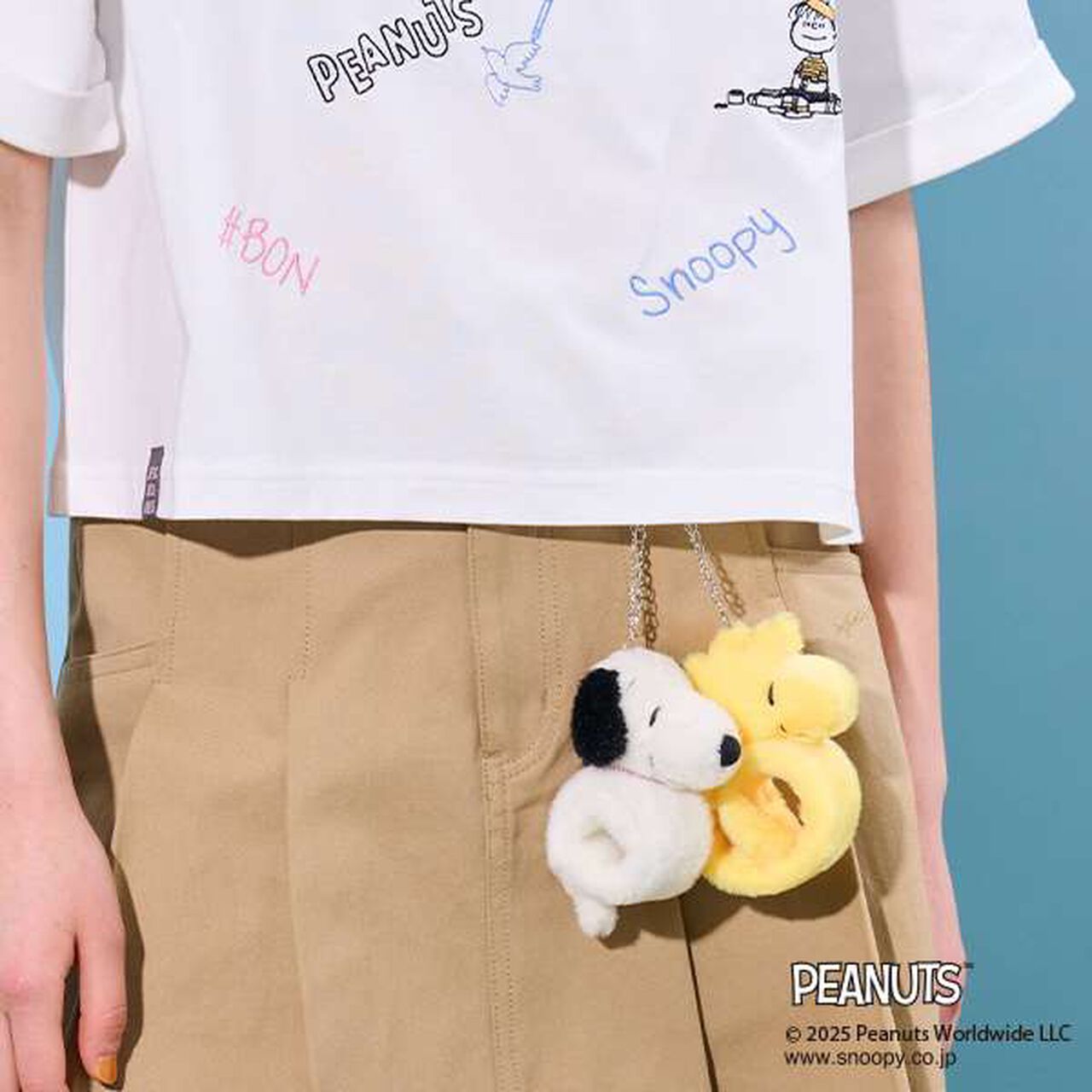 [PEANUTS] Twist Fur Charm,White, large image number 10