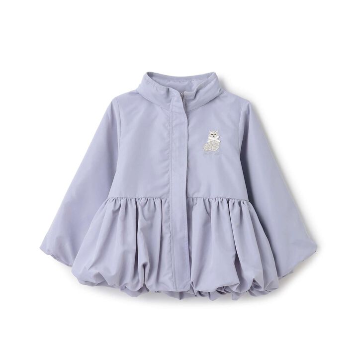 [Light & Fluffy/Water-Repellent] Peplum Windbreaker,Mocha tea, medium image number 5