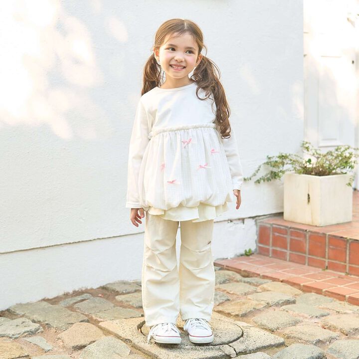 [School-Ready] [Water-Repellent, Anti-Stain, Durable, UV] Layered Skirt Pants,Lavender, medium image number 19