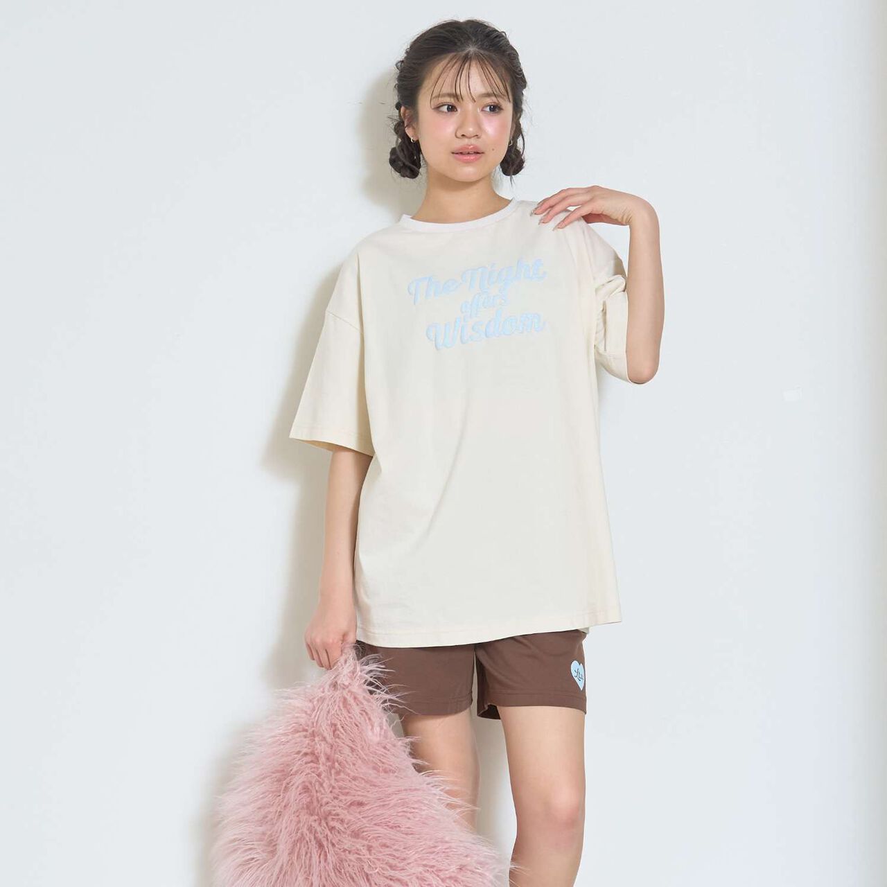 [100% Cotton] Comfortable Loungewear,Light khaki, large image number 1