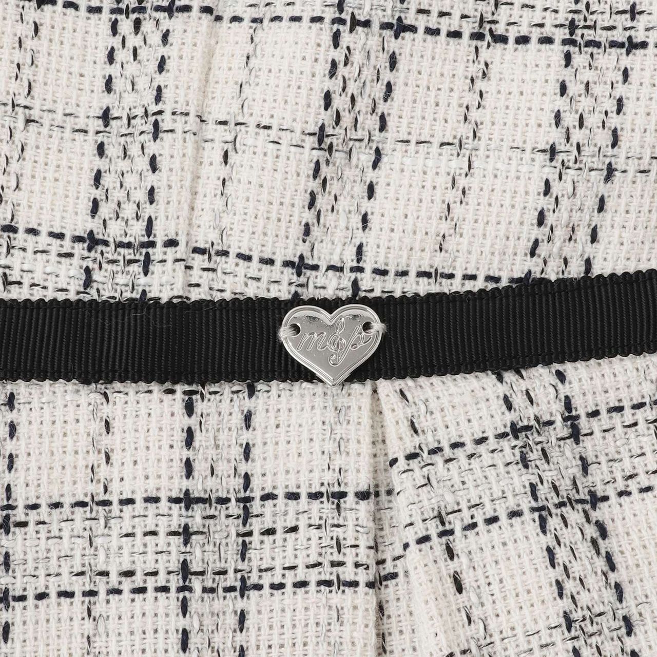 Tweed Jumper Skirt♪,Ivory, large image number 4