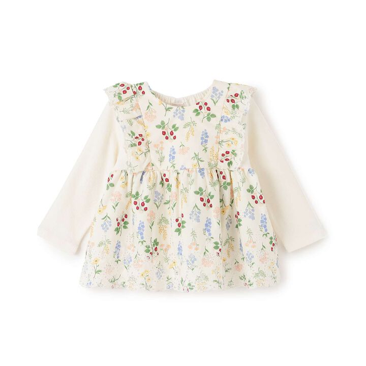 Link Shoulder Frill Long-Sleeve Tunic,Multi color, medium image number 6