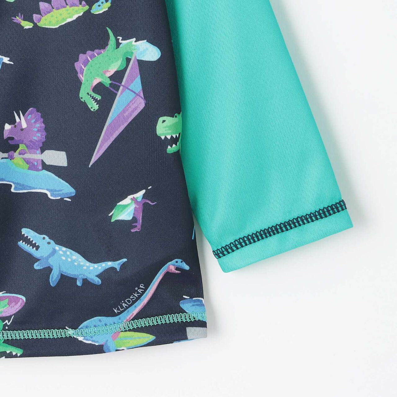 [SWIM] Dinosaur Print Long-Sleeve Rash Guard,Light khaki, large image number 3